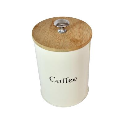 China Hot Sale Recyclable Cheap Coffee Packaging Tin Boxes With Wooden Lid for sale