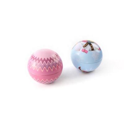 China Hot Selling Package Gift Wrapping Tin Ball, Customized Design With Three Size, Cosmetic Packaging for sale