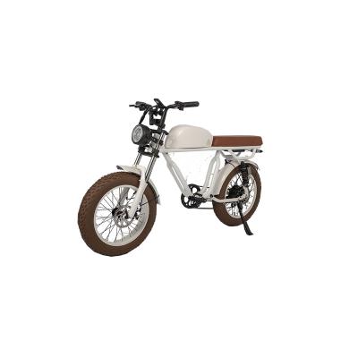 China Aluminum Alloy 2023 Hot selling new retro vintage super Electric Hybrid Bike with 20inch fat tire MT01 48V 350W Cheap sell electric bike for sale