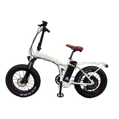 China Aluminum Alloy Foldable Electric Bike Folding Electric Bicycle 20inch Aluminum Alloy Fat Tire E Bike for sale