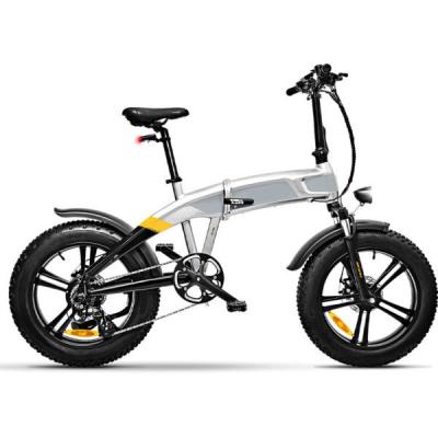 China Aluminum Alloy Fat folding 20in ebike electric 20*4.0 fat tyre electric foldable bicycle for sale