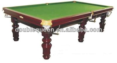 China 2015 hot design star 10ft solid wood pool table leather for sale