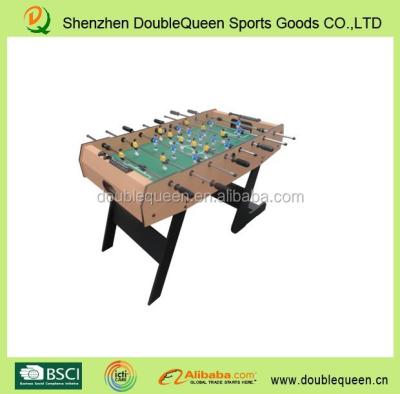 China MDF With PVC Laminated Folding Game Table /soccer Table With Foldable Legs for sale