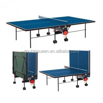 China MDF With PVC Laminated Best Selling Outdoor Ping Pong Table With Good Quality / Tennis Racket for sale