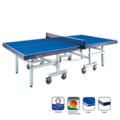 China MDF With Paint Coated Standard Size Movable And Foldable Ping Pong Table Used for sale