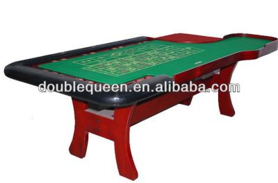 China Black Jack 96' Luxury Casino Roulette Poker Table With With Wooden Legs for sale