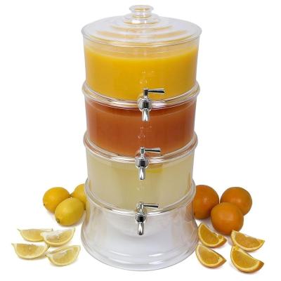 China Eco - Friendly 3 Tier Custom Beverage Tower Plastic Multi Cold Drink Dispenser for sale