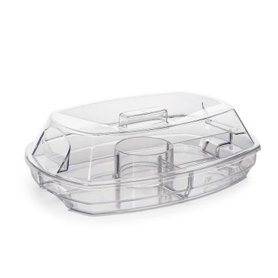 China BPA Free Flip Lid Serving Tray Appetizers Appetizers on Ice Tray with Lids for sale