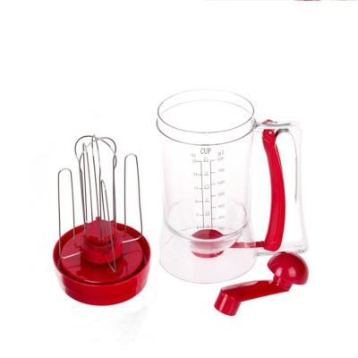 China Sustainable Plastic Pancake Mixer Hand Cake Batter Baking Dispenser for sale