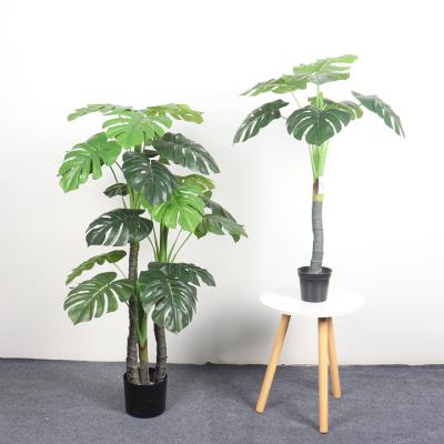 China Art Decor 3 Branches Artificial Monstera Deliciosa Plant 120cm 2 Branches90CM 5420 for sale