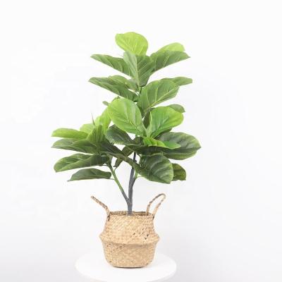 China Art Decor 90cm Artificial Violin Fig Leaves Indoor Home Decorative Artificial Tree 7277 for sale