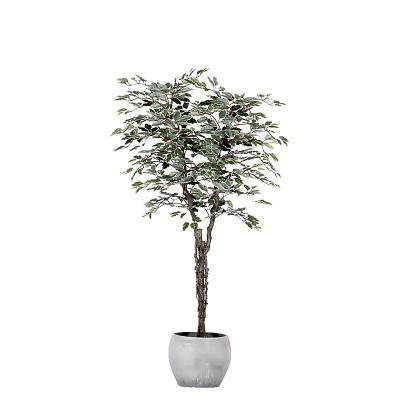 China Art Decor Wholesale Home Decors Cheap Artificial Ficus Lyrata Tree Plant for sale