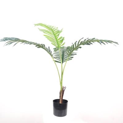 China Coastal Ready to Ship High Simulation New Style Potted Palm Artificial Palm Tree Bonsai Plant for sale