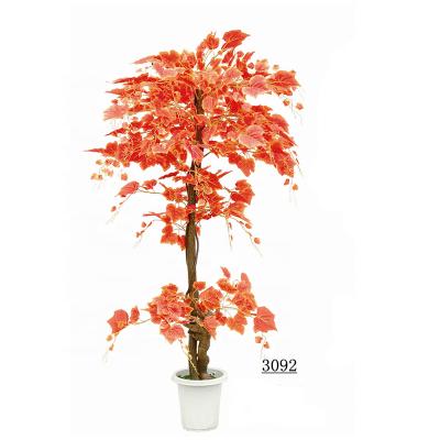 China Coastal Wholesale Landscape Artificial Indoor Spiral Tree For Home Decor Red Grape Plants Trees 3092 for sale