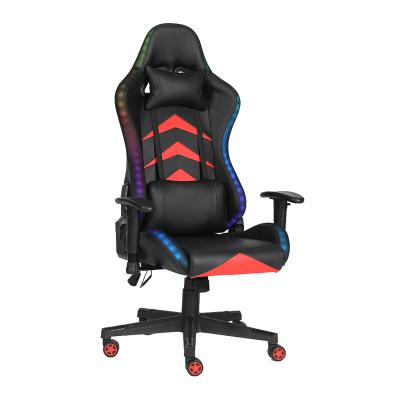 China Custom Adjustable (Height) Adjustable Gaming Computer Chair Swivel Silla Gamer PU RGB for sale