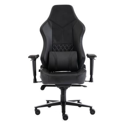 China 2021 New Arrival Black Adjustable PU Esports Gaming Chair 4D Armrest Swivel Chair Leather Game (Height) for sale