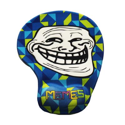 China WMP-049 Non Slip Rubber Material Cartoon Gel Wrist Rest Cute Custom Mouse Pads for sale