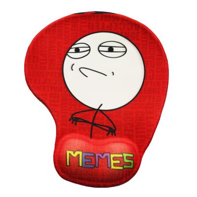 China WMP-051 Non Slip Cute Cartoon Rubber Material Design Wrist Rest Mouse Pad for sale