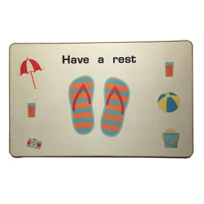 China Suede Cloth Floor Mat Bath Mat PASSIONATE Home Door Mat BFM-029 for sale