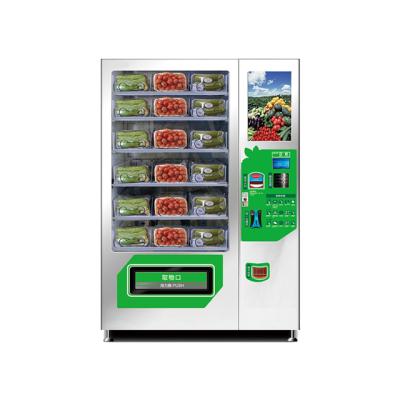 China Automatic Subway Station Elevator System Vegetables Fresh Food Cake Vending Machine With Fridge for sale