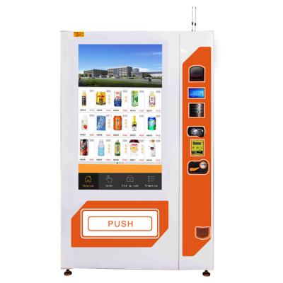 China Subway Station 49 Inch Touch Screen Canned Drink Vending Machine Drink Vending Machine With Cooling Function for sale