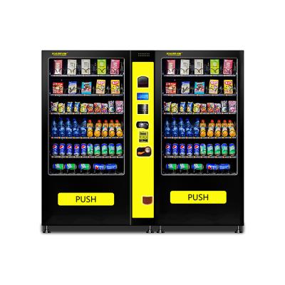 China Metro Station Self Service Water Snack Drinks Commercial Coffee Mix Drink Vending Machine Custom Made for sale