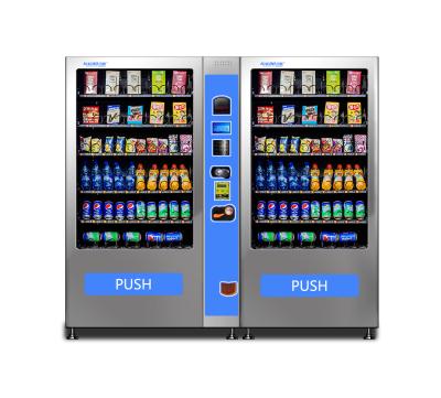 China Large School Storage Combine Drink Vending Machine With Slave Cabinet for sale