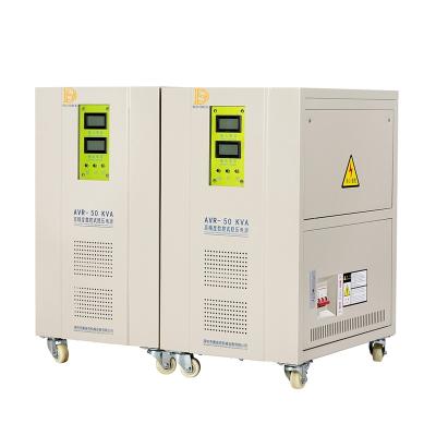 China Electronic Sundick for CNC Generation Equipment Three Phase Voltage Stabilizer 50/60Hz 100kVA Automatic Voltage Regulator for sale