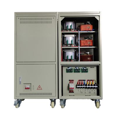 China Industrial Power Supply Low Waveform Distortion Encapsulated Ventilation Slots Voltage Regulator 30kVA Copper Three Phase Stabilizer for sale