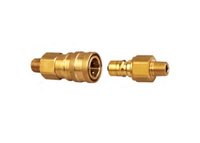 중국 Yellow Brass Quick Connector -20℃-120℃ Temperature Resistance 판매용