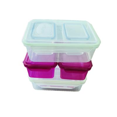 China Transparent 7 Lock Freshness And Food Storage Lock Container Set for sale