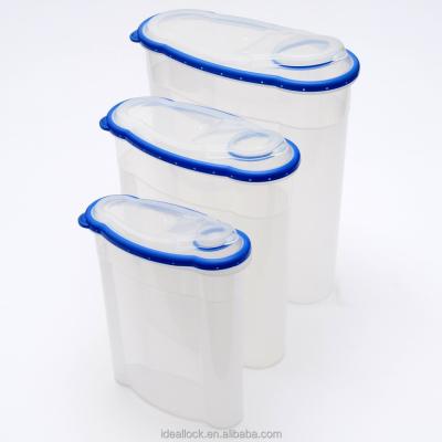 China Freshness Keeping Feature Plastic Rice Cereal Container Eco - Friendly Set for sale