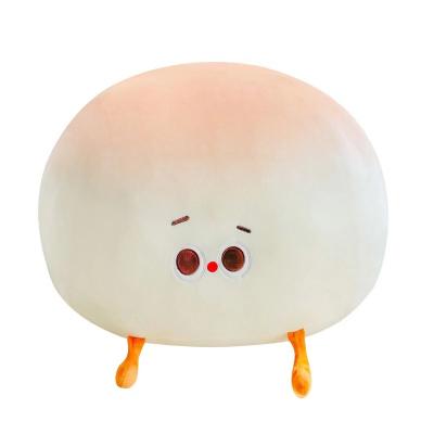 China Very Cute Popular CIA Cartoon Small Steamed Buns Shape Cartoon Food Plush Toy Sofa Decoration Tile for sale