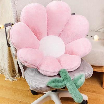 China Newest Style Concise Custom Flower Cushion Cute Flower Shaped Tile Plush Soft Stuffed Flowers for sale