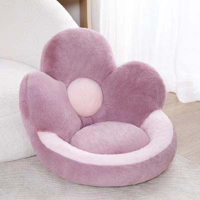 China Cute Plush +3 Flower Floor Pillow Seating Cushion Home Sofa Decorative Flower Pillow Cushion for sale