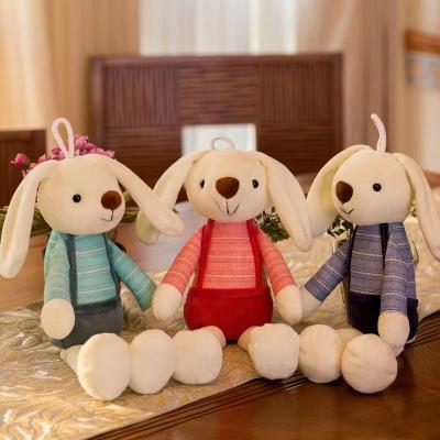 China Big-eared Activity Doll Bunny Doll Manufacturers Supply Cartoon Sugar Bunny Plush Toy Grab Machine Cute Animal Wholesale Cute Doll for sale