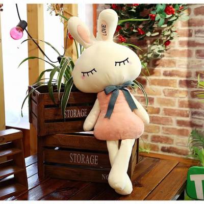 China Cute Animal Doll Customized Bunny Stuffed Plush Toys Cartoon Popular Soft Stuffed Rabbit Plush Dolls Kids Toy for sale