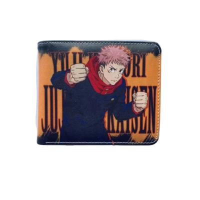 China Jujutsu Kaisen 17 Waterproof Hot Designs Anime PU Short Anime Leather Wallet For Anime Fans for sale