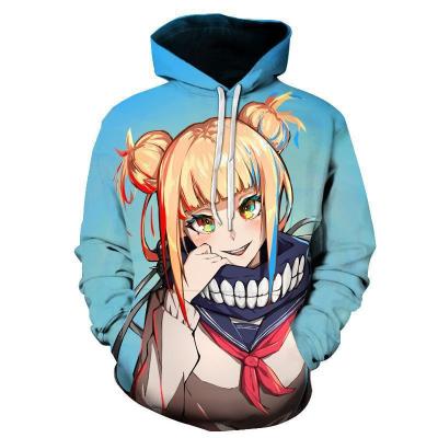 China High Quality Anti-wrinkle Anime Printed Sweatshirt My Hero Academia OEM Supported Anime Hoodie For Unisex for sale