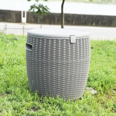 China Waterproof Rattan Picnic Beverage Wine Bottle Can Cooler Cooler for sale