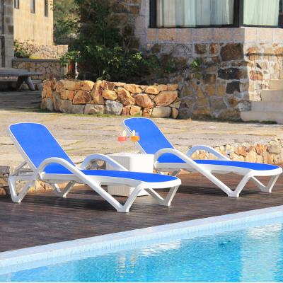 China Modern Hot Sale Plastic Pool Beach Chair Sun Sofa With Railing for sale