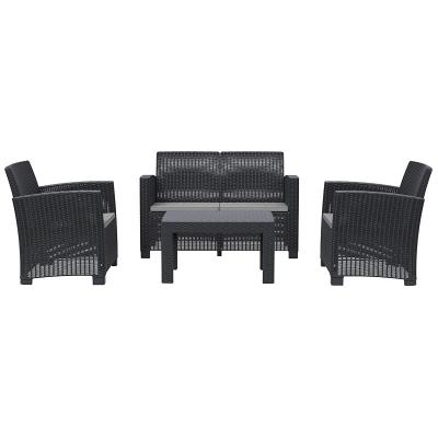 China China Supply Modern Cheap Outdoor Garden Furniture Hot Selling Sofa Set With Table for sale