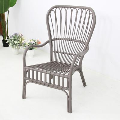 China Weather Resistant Wholesale Rattan Design Outdoor Used Plastic Armchair For Garden for sale