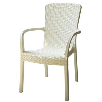 China Wholesale Outdoor Dining Chairs Plastic White Garden Chairs Weather-protecting Chairs for sale