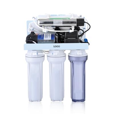 China Commercial With Lowest Price ODMOEM Systems Filter 5 Stage UV Reverse Osmosis Water Purifier for sale