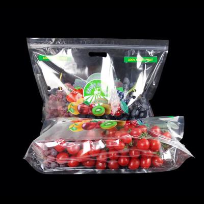 China Moisture Proof Packaging Plastic Grape Protective Fresh Fruit Transparent Bag for sale