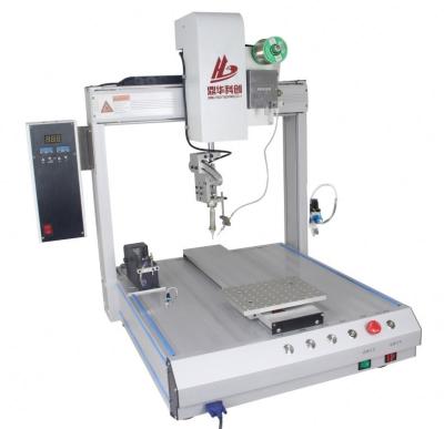 China Automatic electronic products PCB soldering machine also soldering LED wires, robot system soldering maker for sale