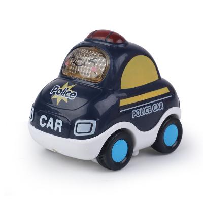 China Plastic Police Car Children's Toy Cars Toys Pull Back Inertia Minicars To Simulate Police Cars for sale