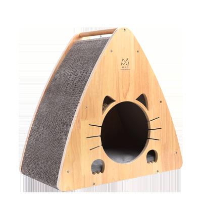 China From Miaofairy Factory Directly Supply Solid Wood Cat Furniture Luxury Cat Nest Multifunctional Breathable Cat Toy Room for sale