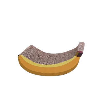 China Corrugated Paper Cat Scratch Board Banana Shape Cat Toy Fashionable Cat Toy from Viable Supply Factory Directly for sale